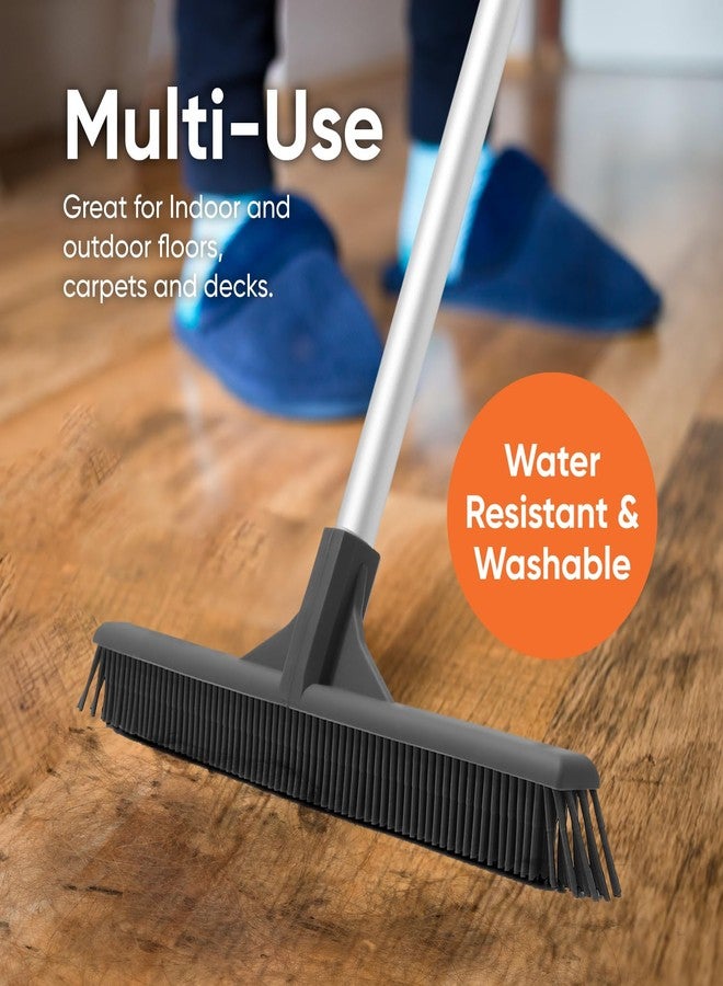 Superio 16” Pet Hair Remover Silicone Broom Head Only - Carpet Rake for Fur Removal - Rug Rake to Fluff Carpet – for Dust on Hardwood Floor & Tile – Rinse to Clean - Image 5